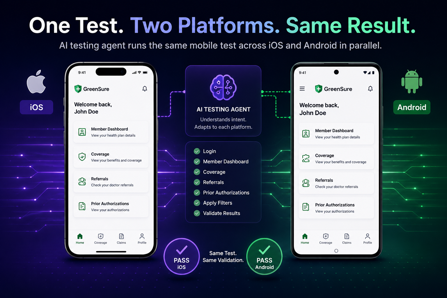 How One AI Testing Agent Runs the Same Test Across iOS and Android